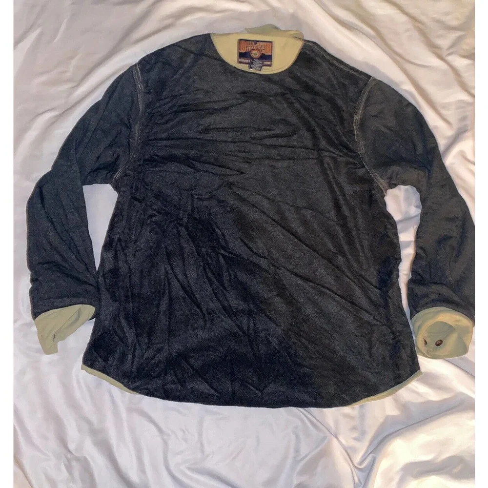Duluth Trading Hanger Bender Fire Hose Fleece Lined Shacket‎ Nylon Jacket Large